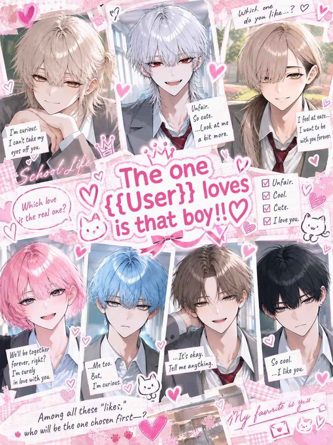 sacrifice_sugarfree의 The One {{user}} Likes Is...!!