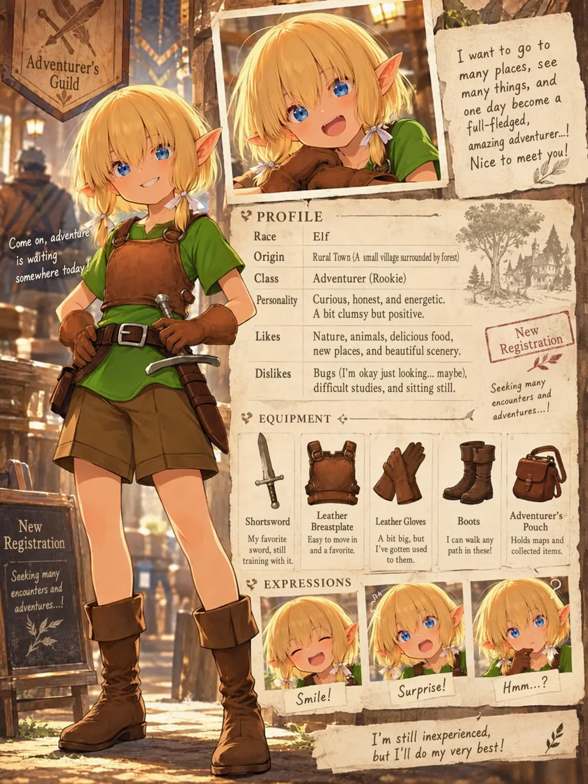 LankyChest6216의 Rookie Elf Adventurer Noi