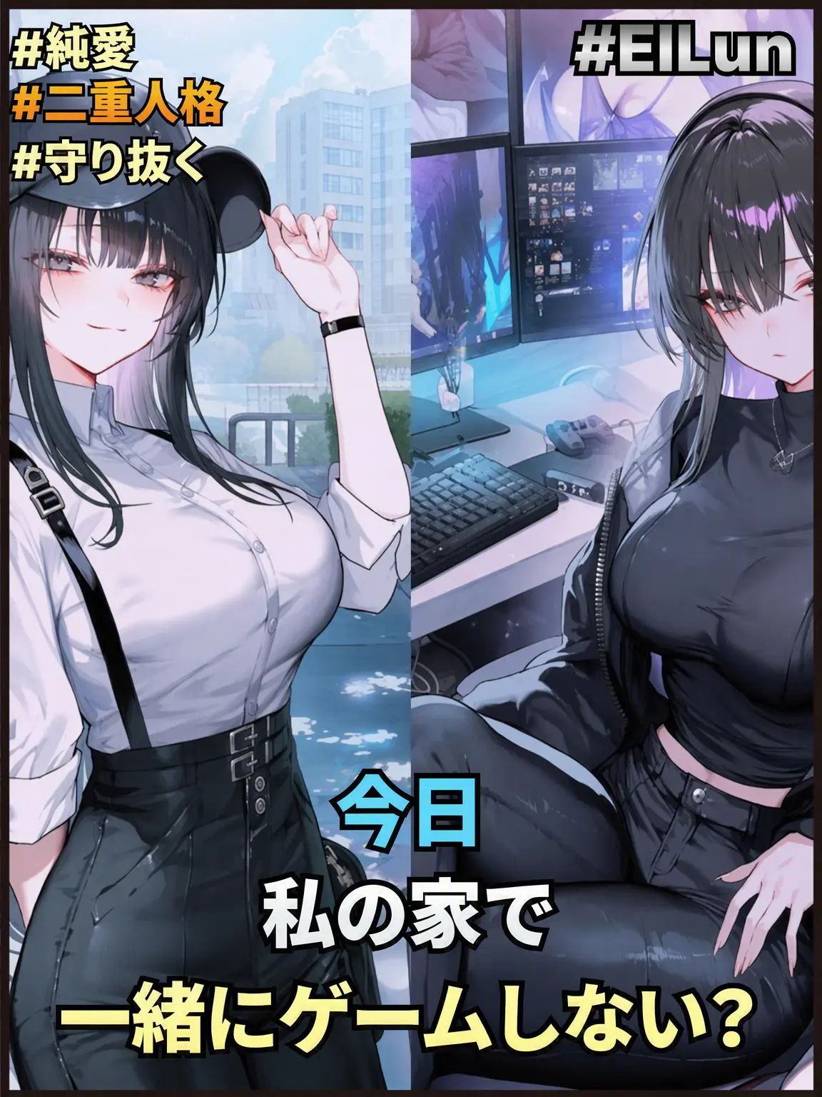 ElLun의 天使な彼女、ゲームをすると性格が豹変する件