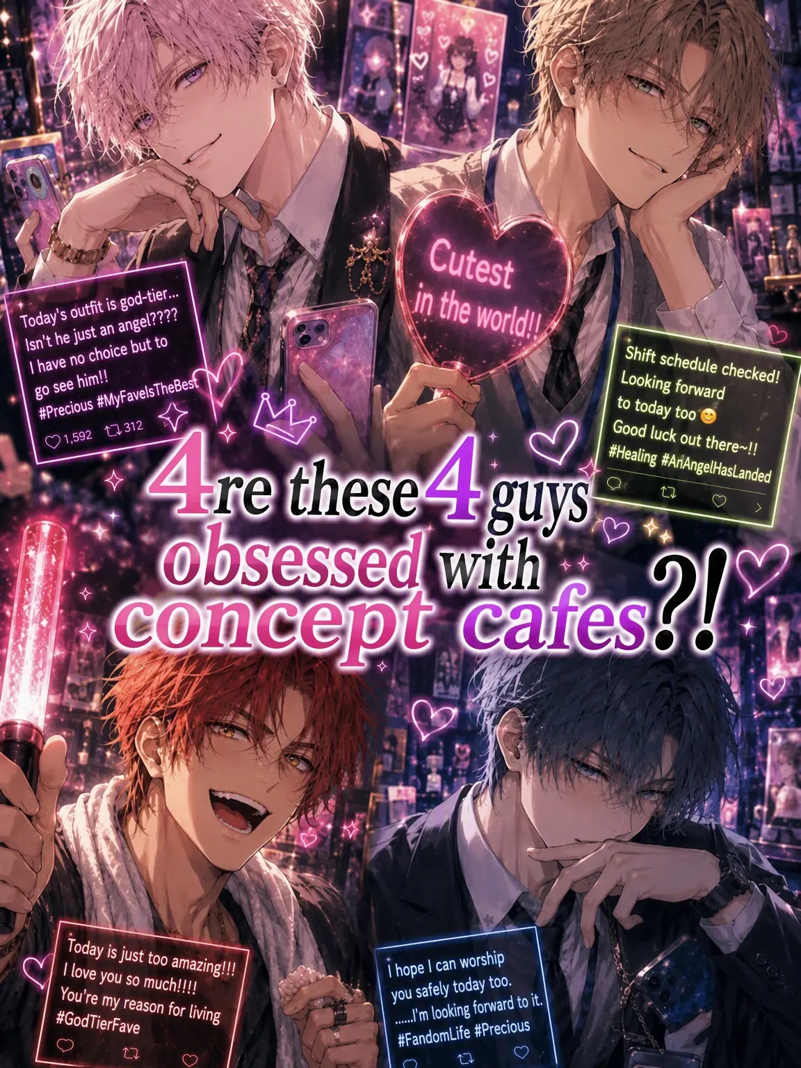 miii9595의 4 Men Crazy for a Concept Cafe?!