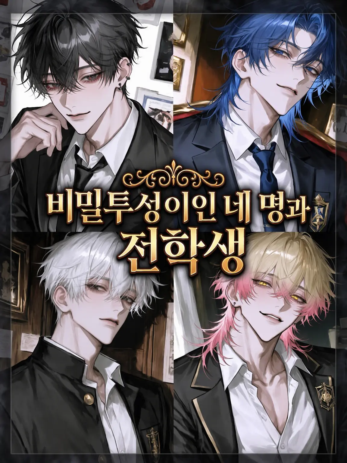 pompompain의 비밀투성이인 네 명과 전학생