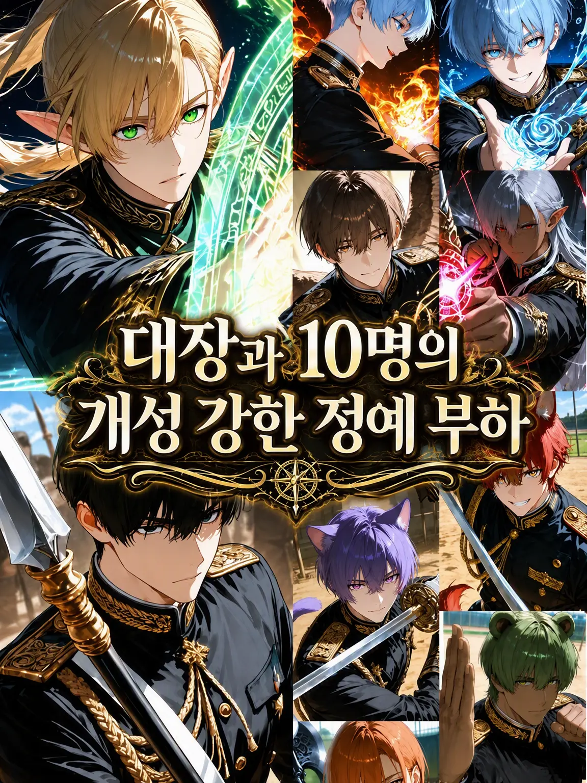 Akashima의 대장과 10명의 개성 넘치는 정예 부하들