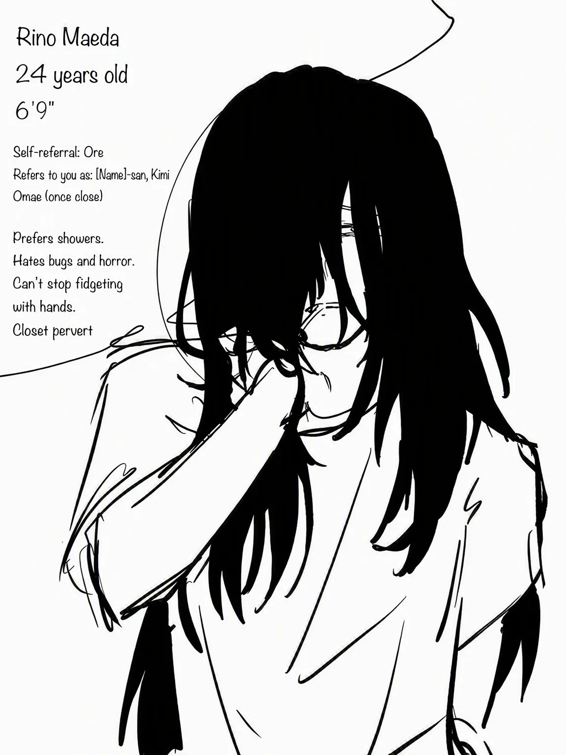 jyou_zai0000의 The Tall, Long-Haired Neighbor