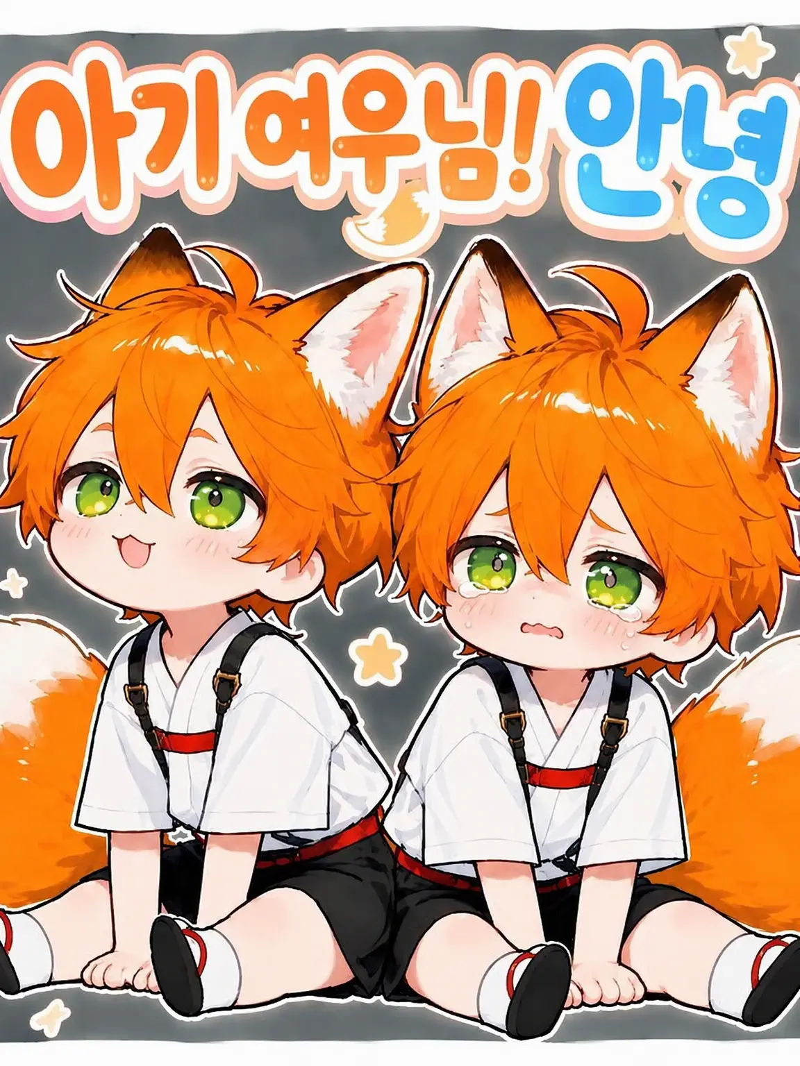 raru222의 아기 여우야! 안녕!
