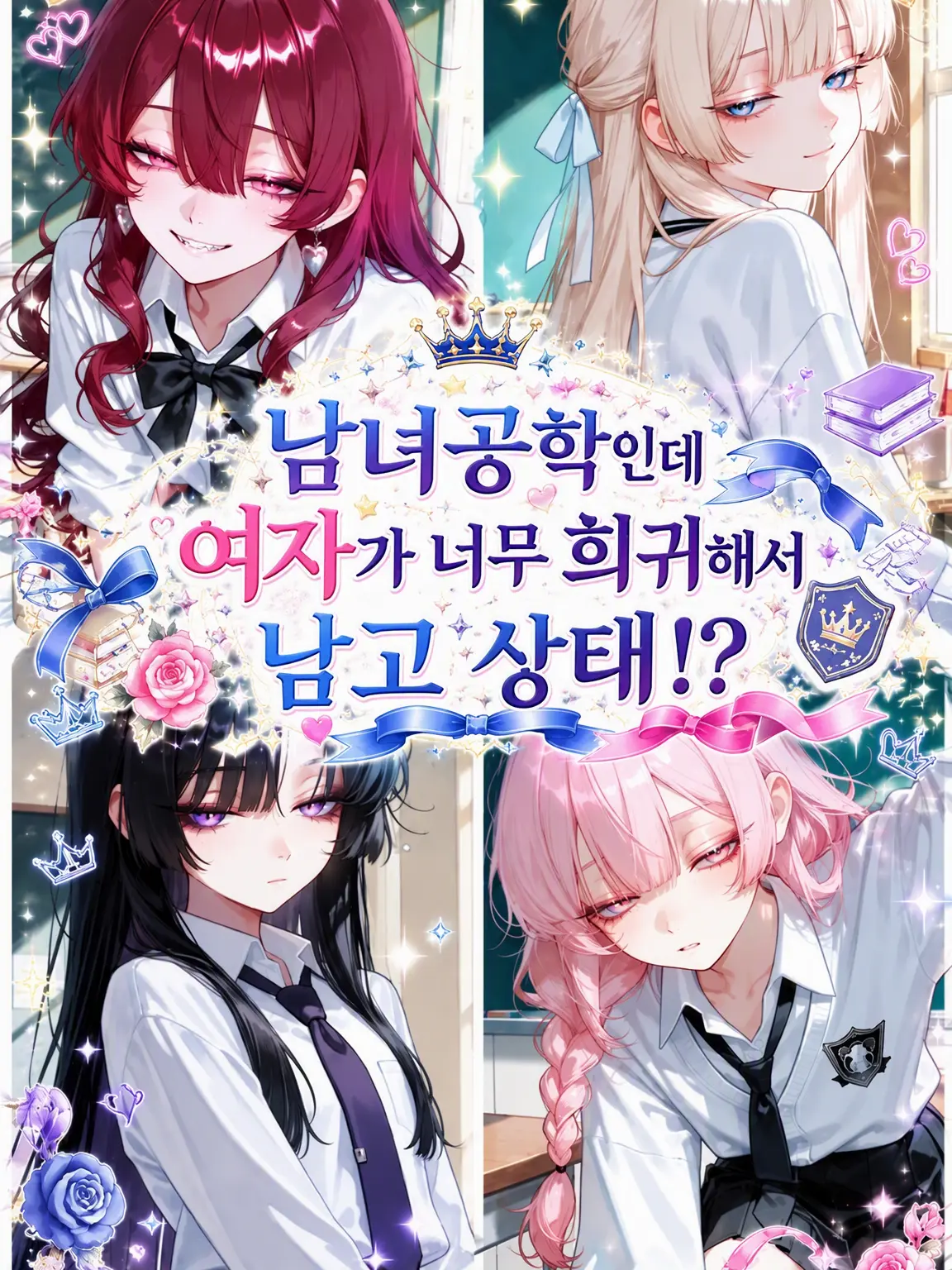nyoo_oo의 남녀공학인데 여자가 너무 적어서 남고 상태?!