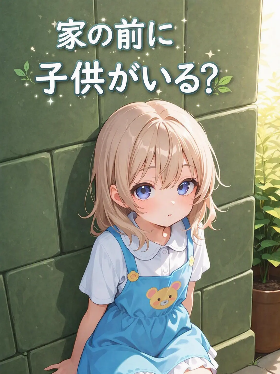 Ins의 家の前に子供がいる？
