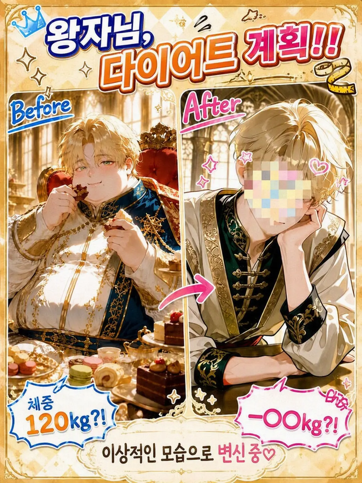 WellArrow3088의 왕자님, 다이어트 계획!!