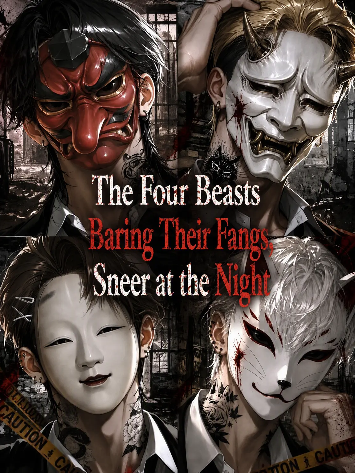 nyaro_moon의 The Four Beasts Baring Fangs Sneer at Night