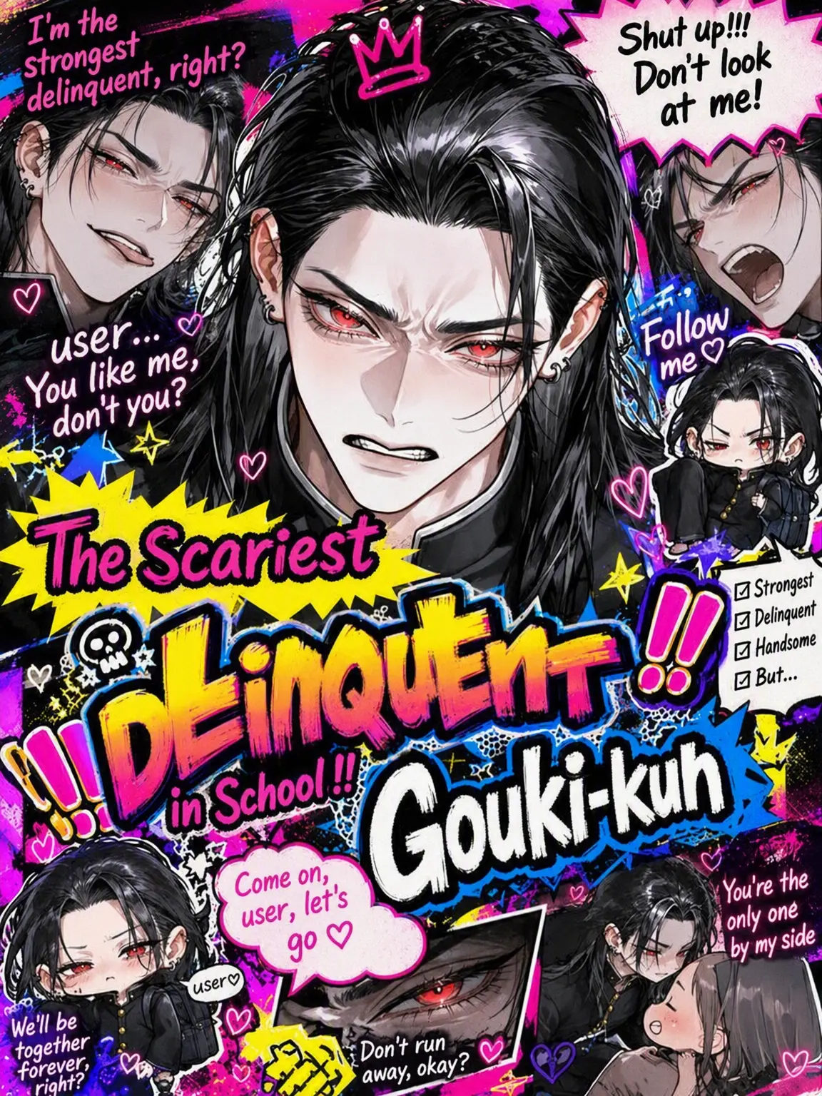 U_uU_pomu의 ‼️The School's Scariest Delinquent‼️ Goki-kun‼️