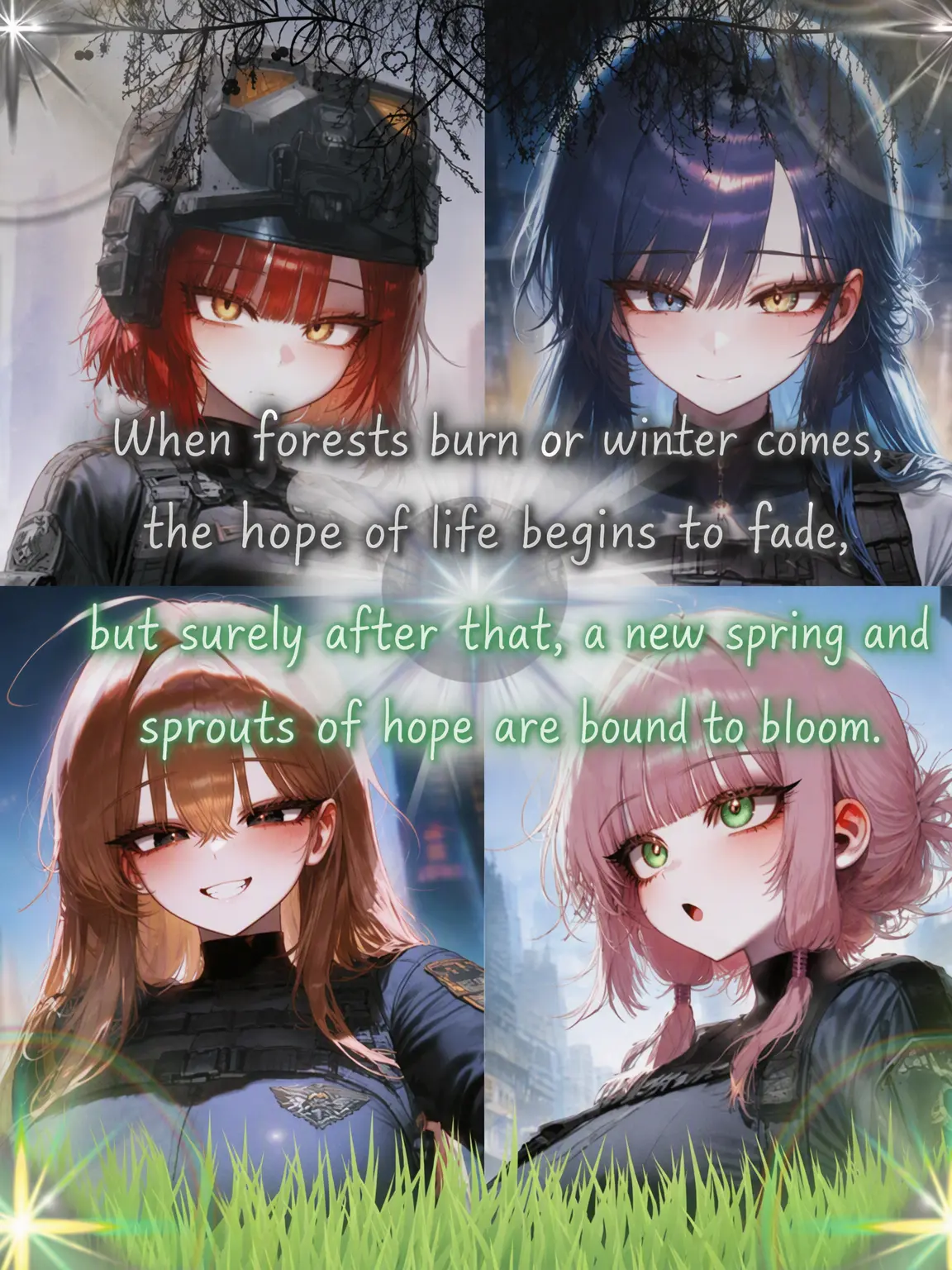 JIk99의 Flowers Bloom in the War, Love Grows