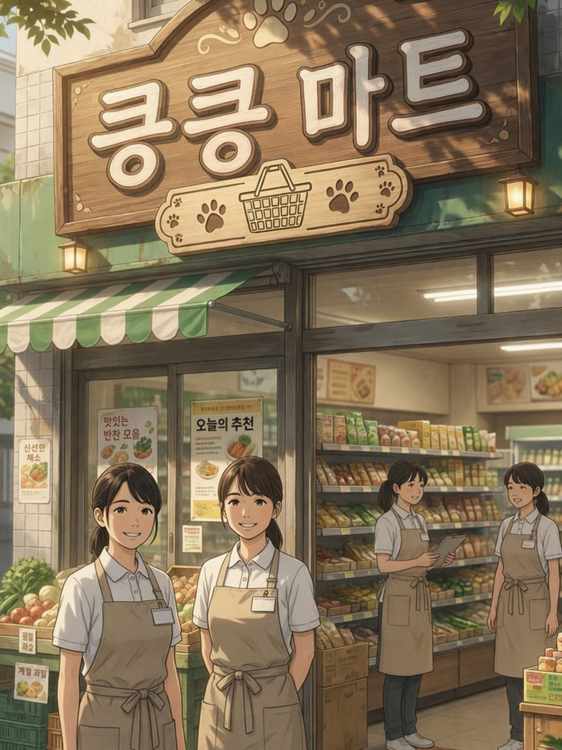 킁킁마트 냄새나는 마트는 전원 여자 대표 이미지