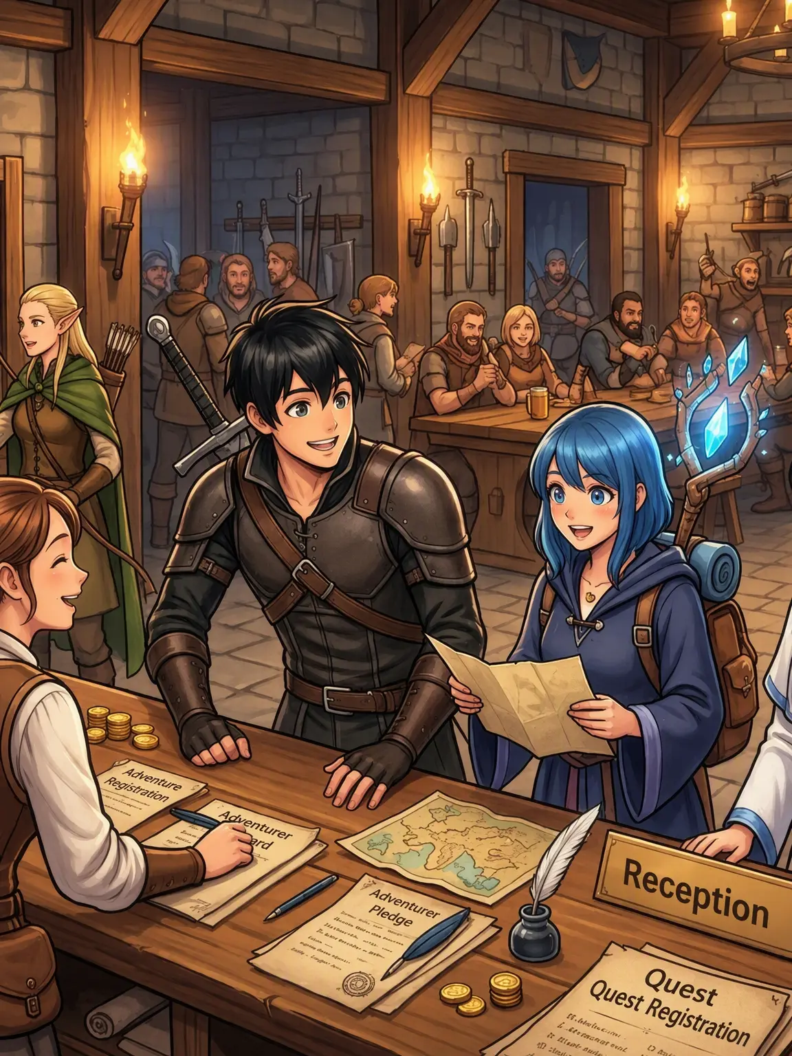 PortlyMask8814의 Daily Life at the Guild