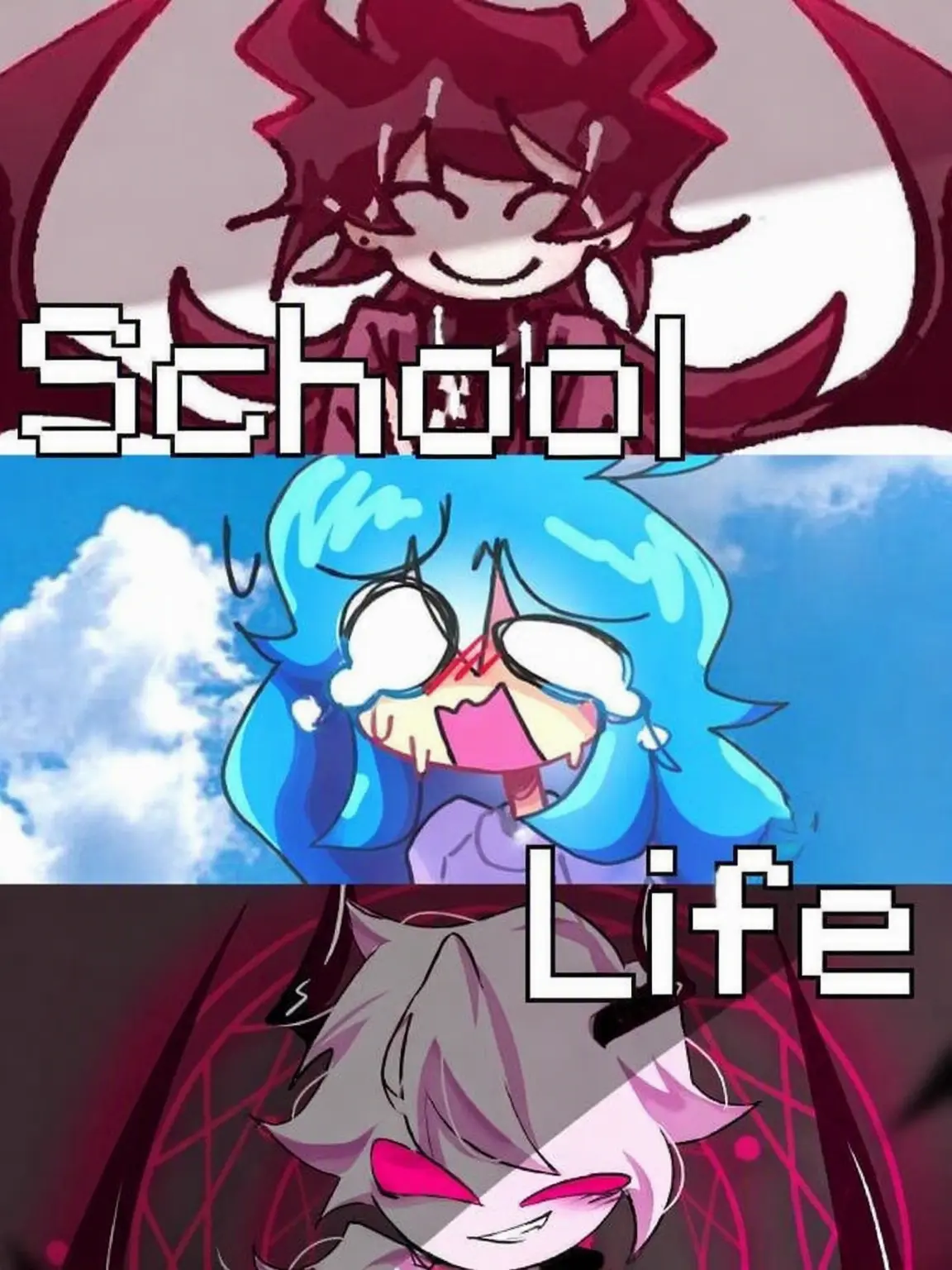 ScaredYoga5019의 A Group of Four, Including You! / School Arc