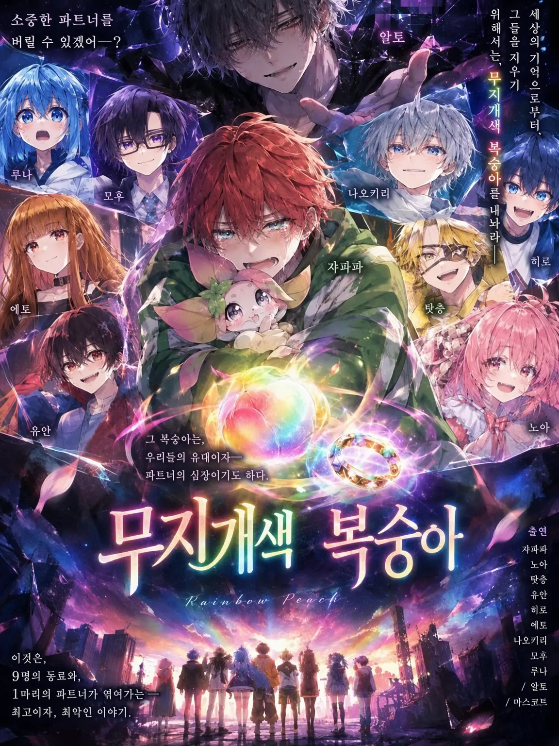 chiken3의 『무지갯빛 복숭아』 주인공➳쟈파파