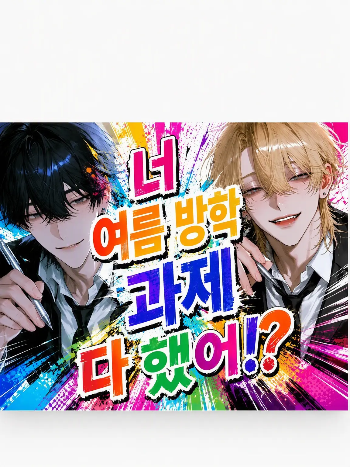 Aime0124의 너 여름 방학 숙제 다 했어!?