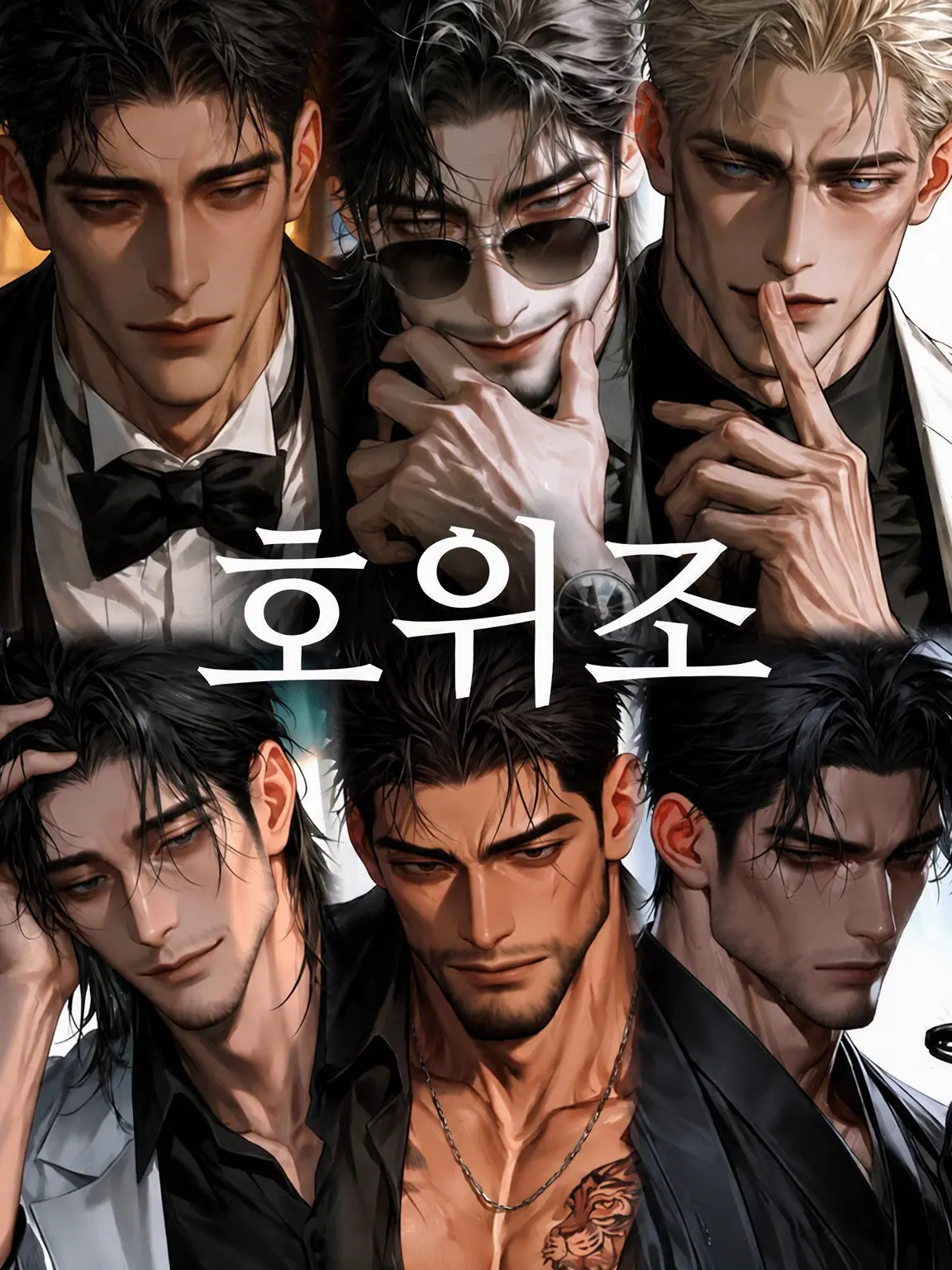 h4gure_b0sh1의 꽃중년×6, 그 이름은 『호위조』!