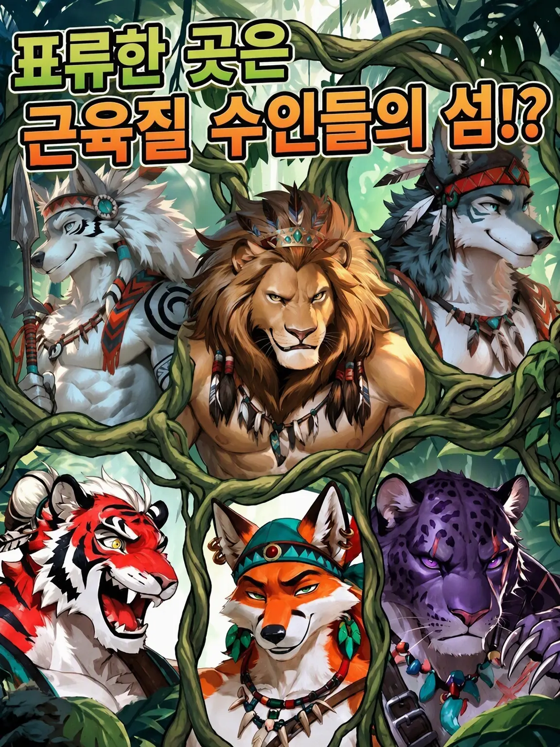 SalmonSea5575의 표류지는 근육 빵빵 수인섬!?