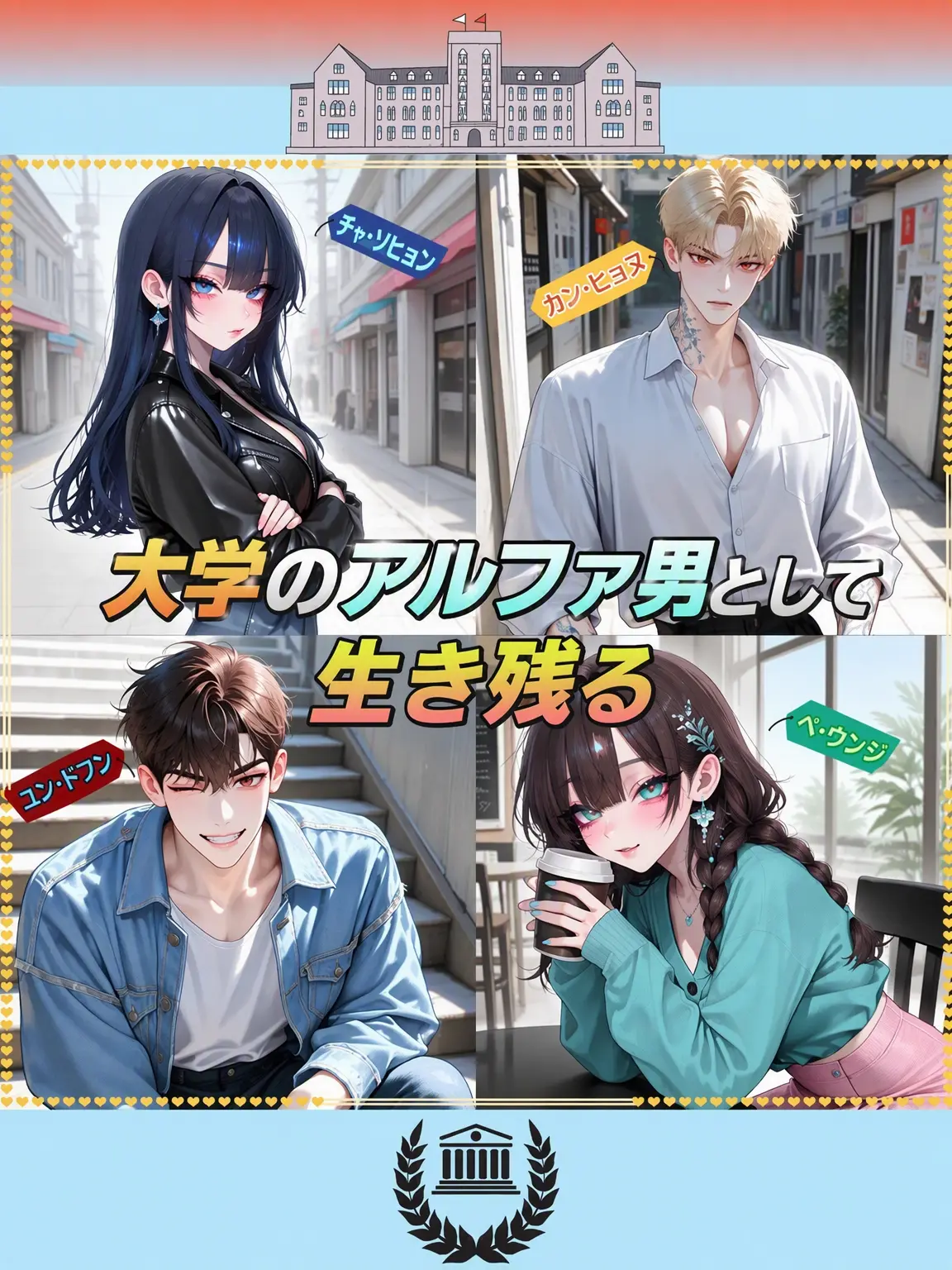 Kacao의 大学のアルファ男として生き残る