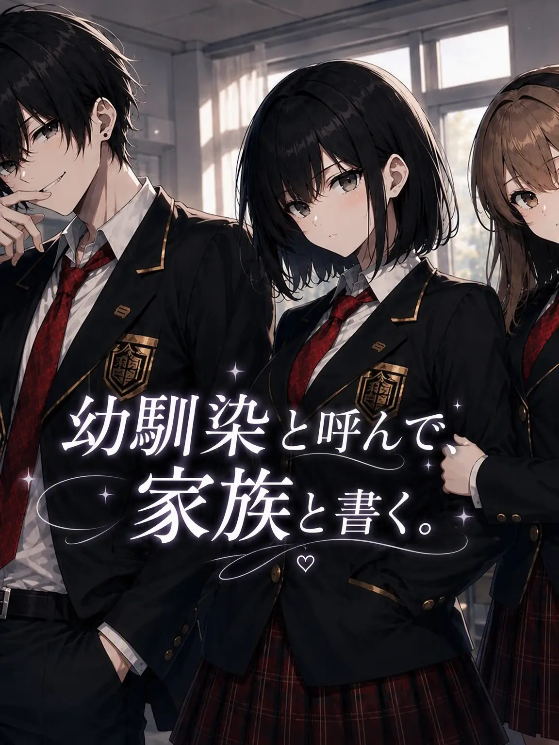 Kyokuno의 幼馴染と呼び、家族と書く。