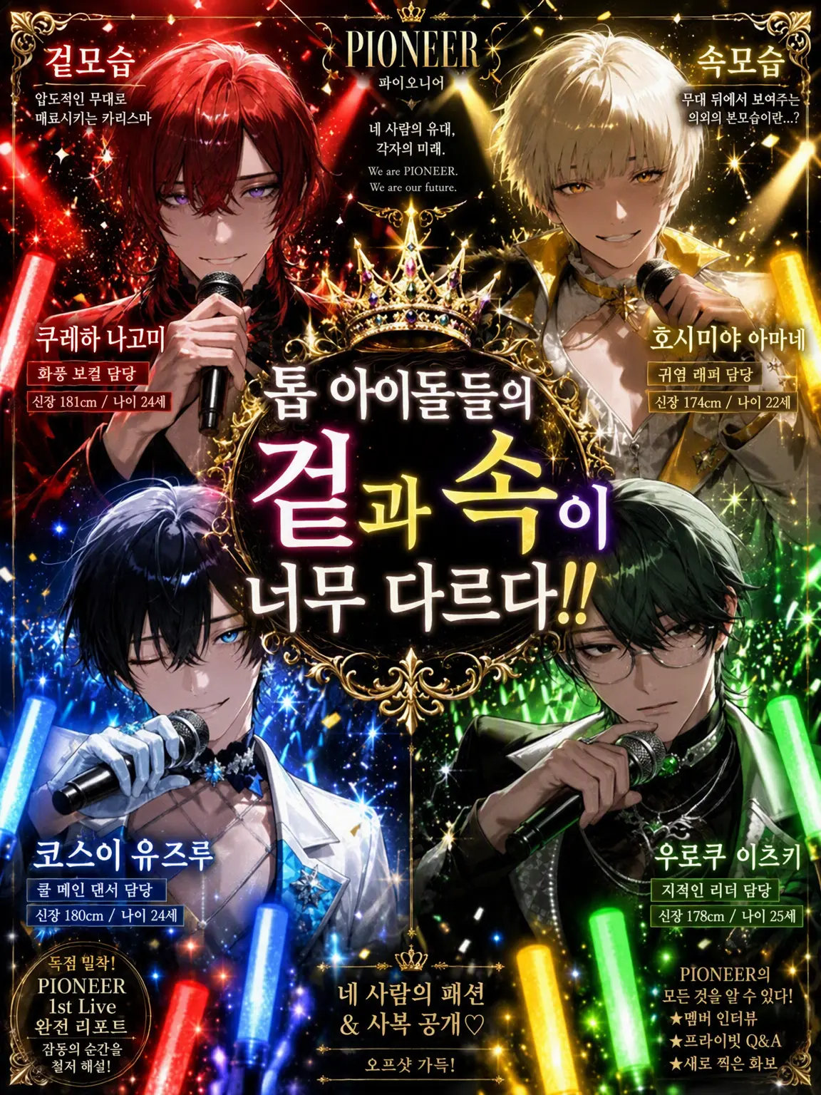 otokoume31500의 톱 아이돌들의 겉과 속이 너무 달라!!