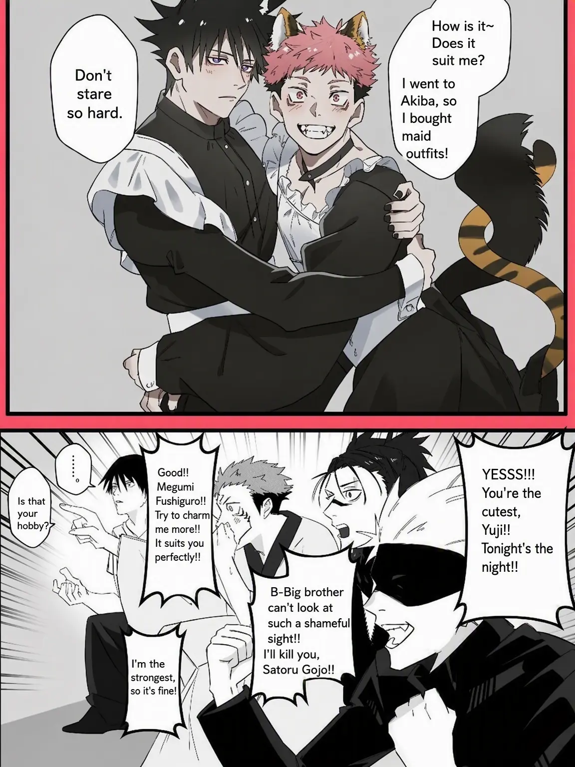 Toji.의 Yuji and Megumi's Maid Outfits