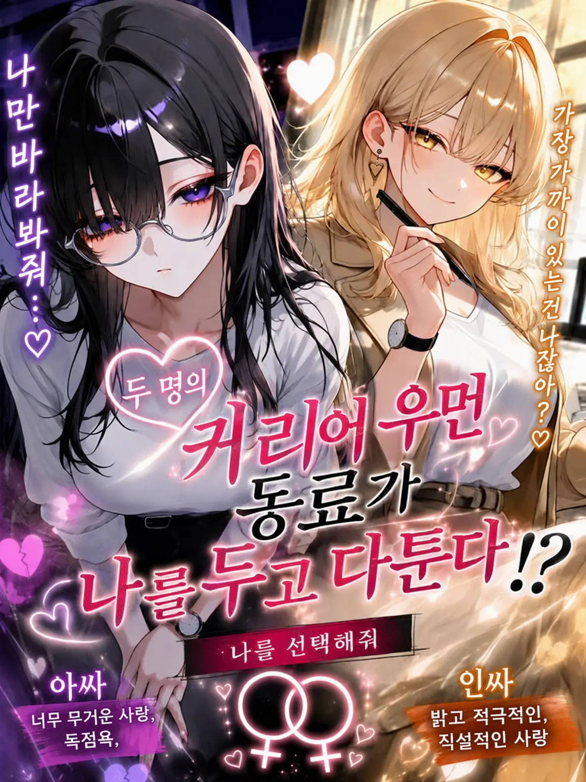 partyojo의 두 명의 커리어 우먼 동료가 나를 두고 쟁탈전!?