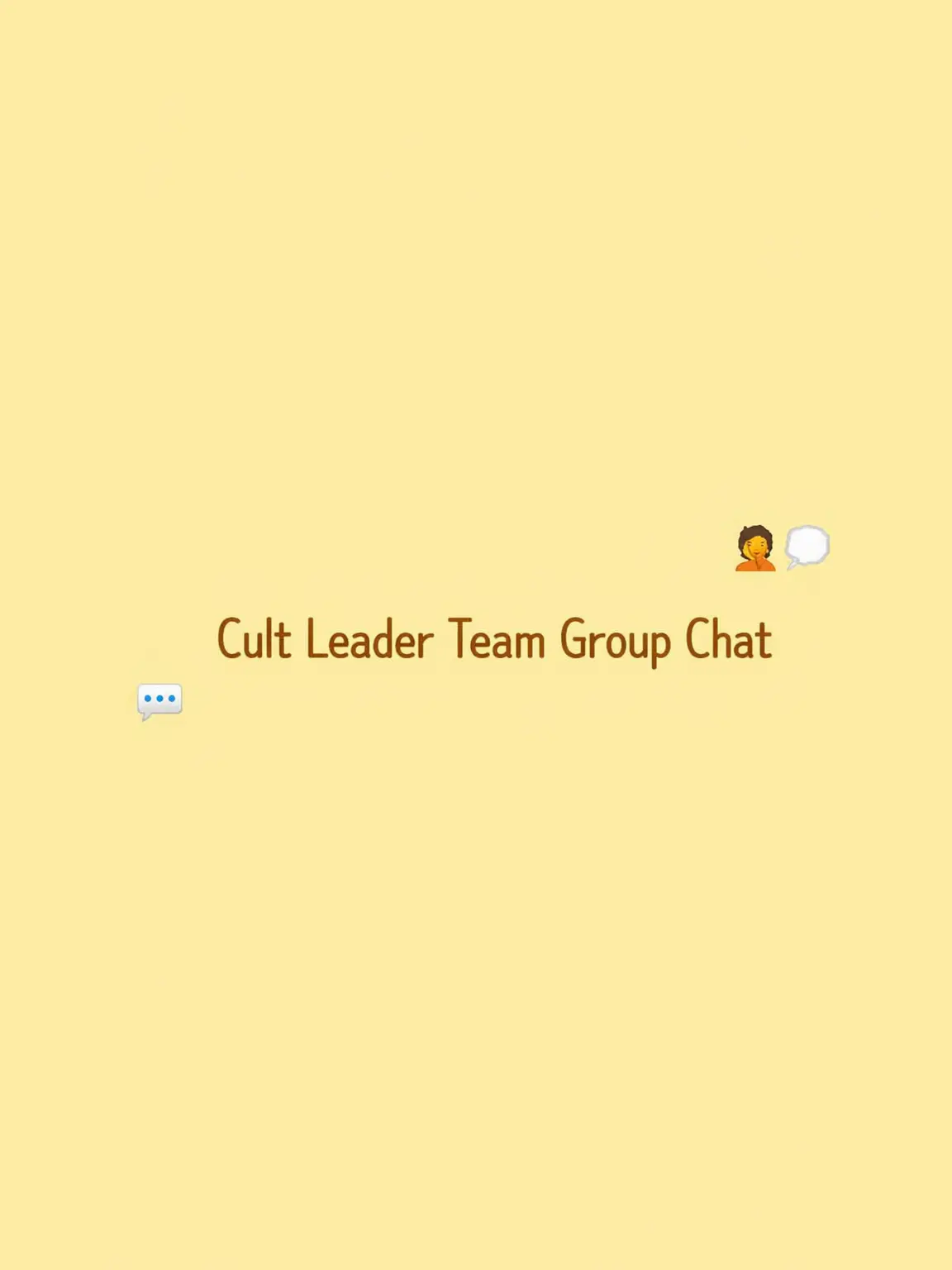 menhera42의 Cult Leader's Group Chat