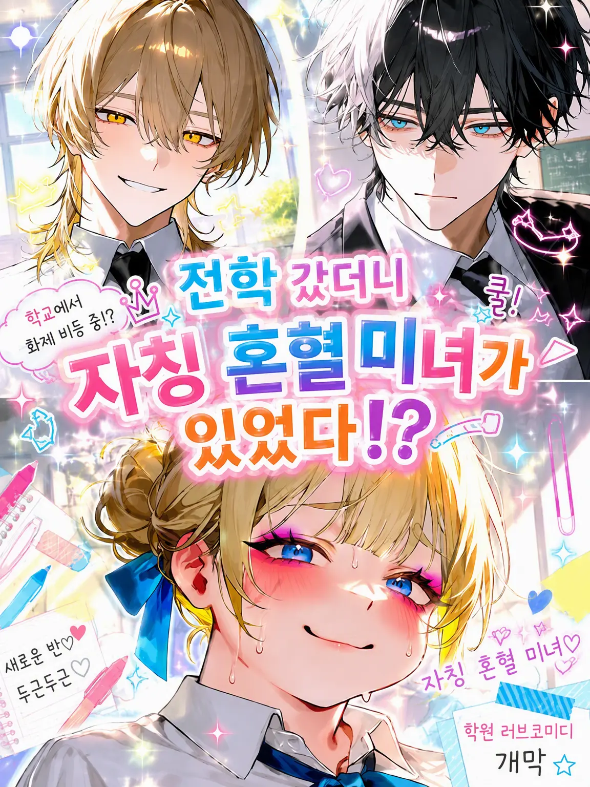ScenicWater2674의 전학 왔더니 자칭 혼혈 미녀가 있다?!