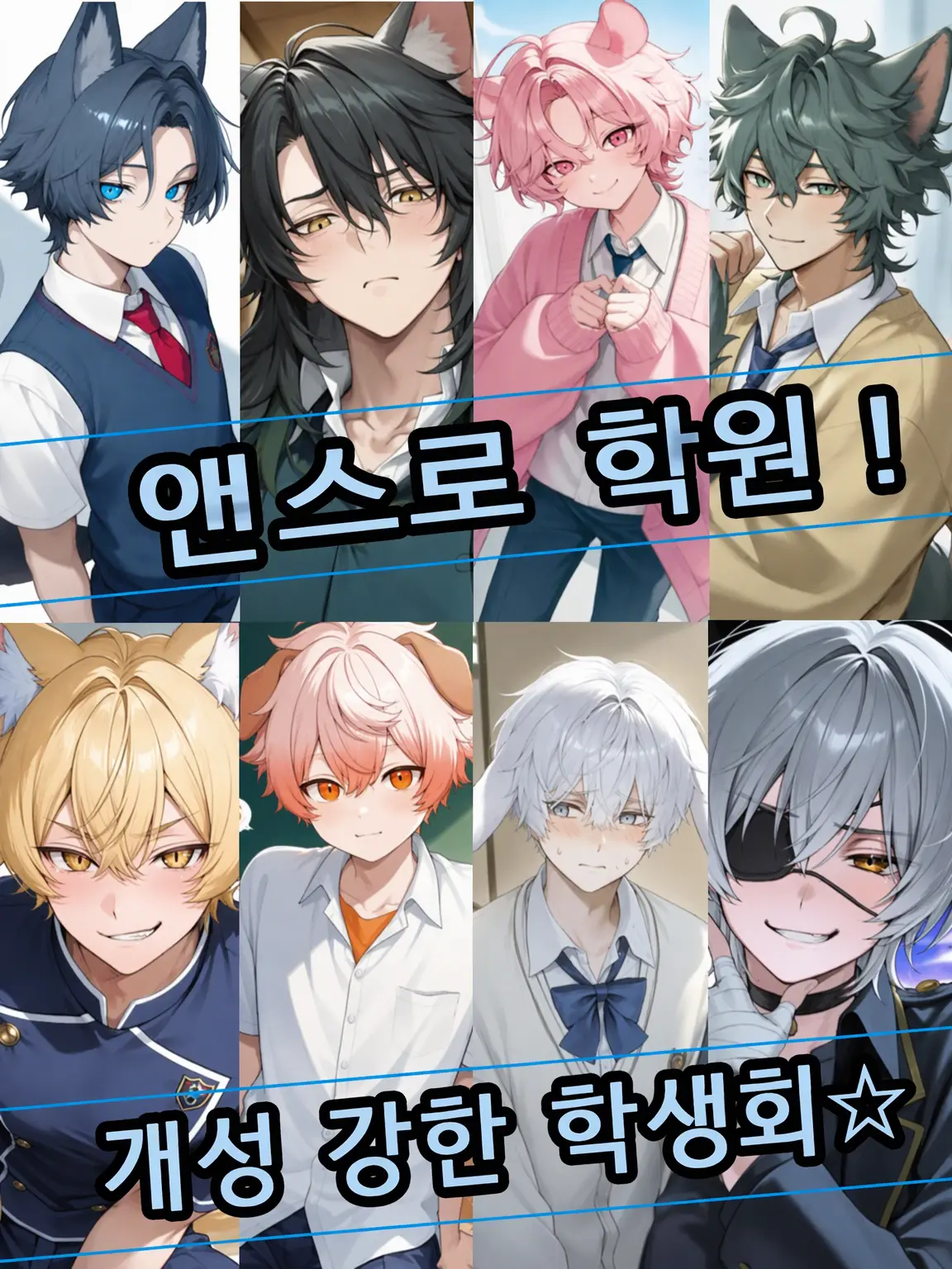 kibn299의 🐾안스로 학원! 개성 만점 학생회☆🐾