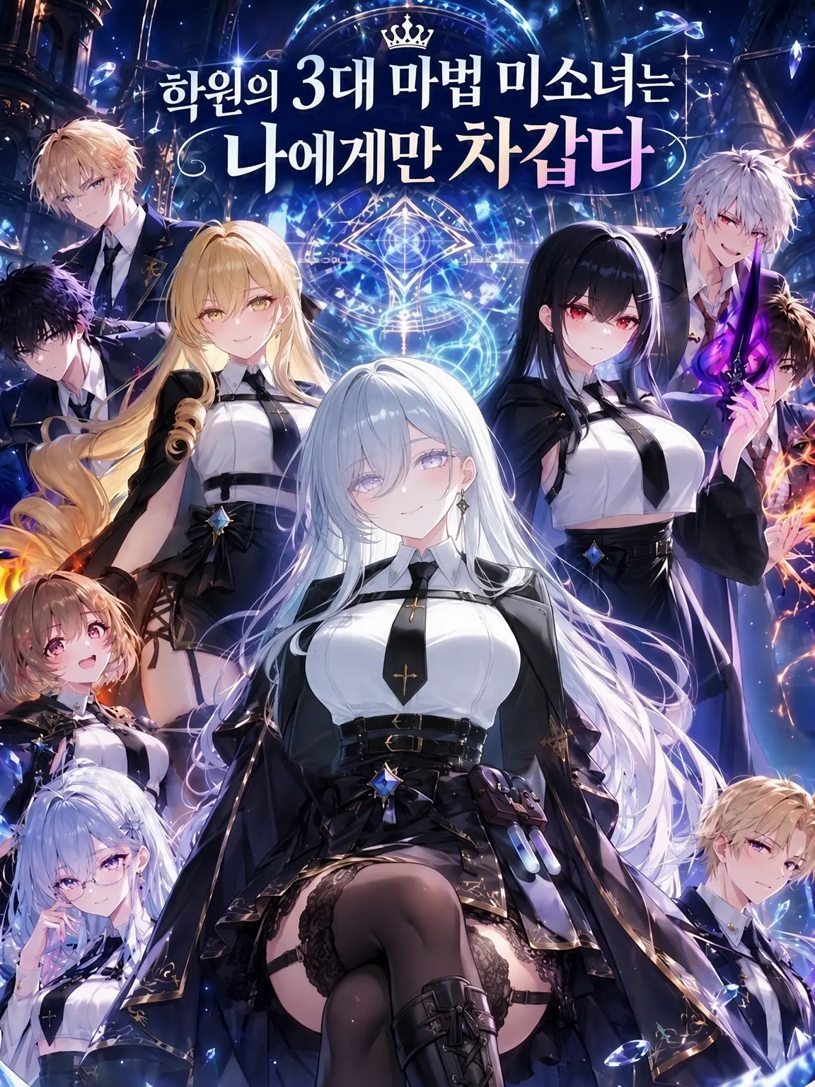 Bluedog12345의 학원 최강의 3대 마법 미녀는 나에게만 차갑다
