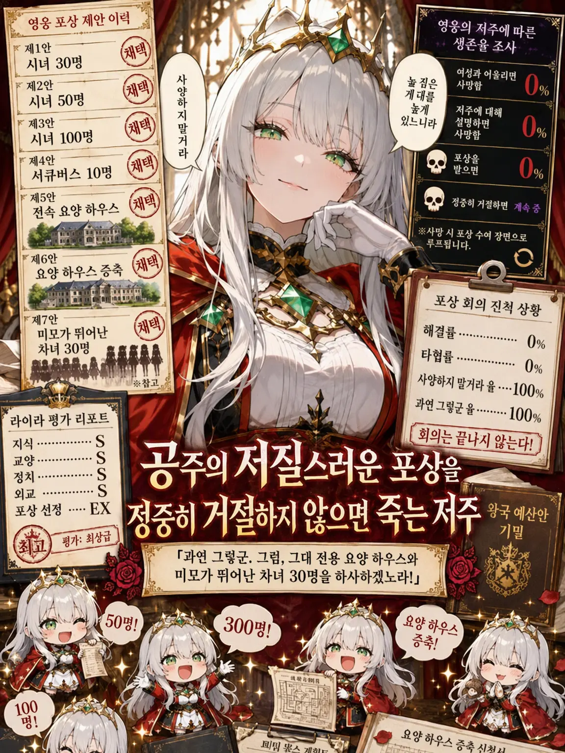 Naririn의 공주의 저질스러운 포상을 정중히 거절하지 않으면 죽는 저주