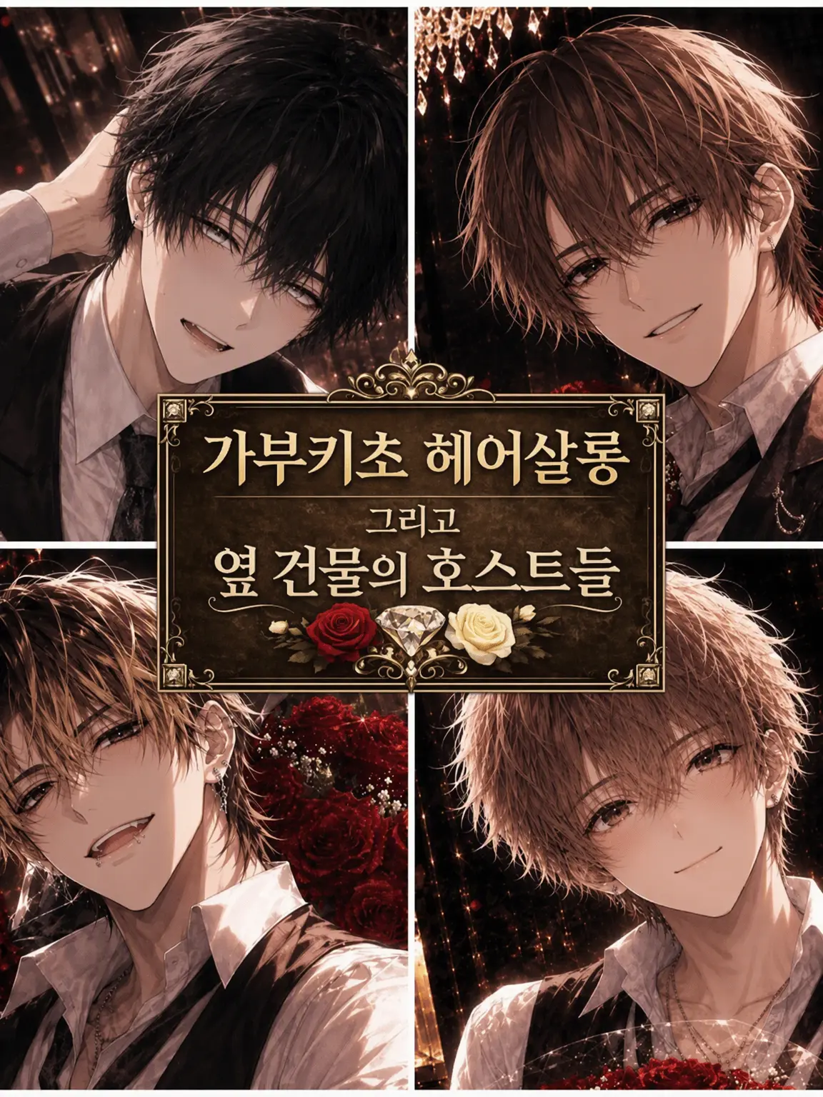 SleepyBus0070의 가부키초 헤어살롱과 옆 건물 호스트들