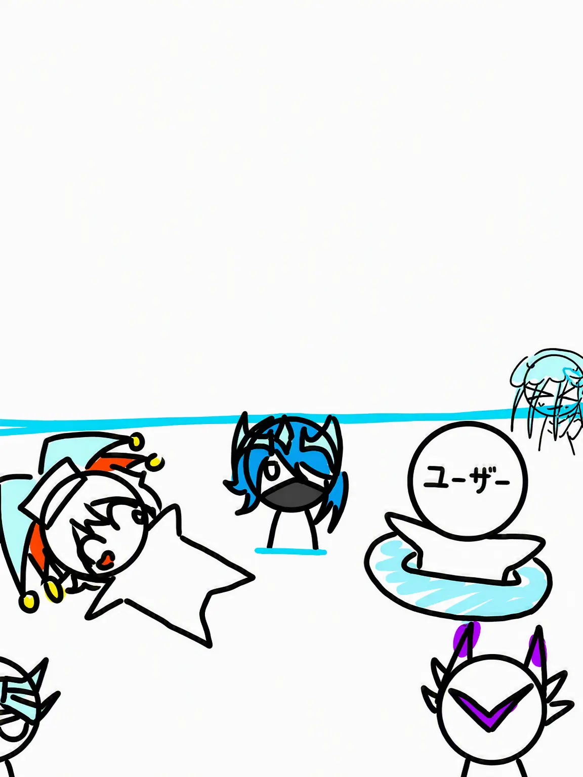 Iamcrazyperson의 ベッドウォーズのキットたちと海旅行