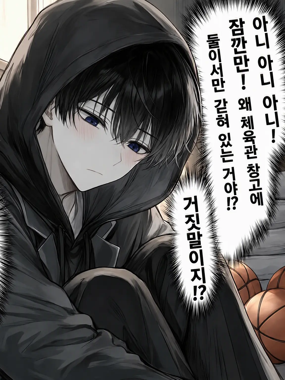 TENNPURA_3의 아싸 남학생과 체육관 창고에 갇혔다