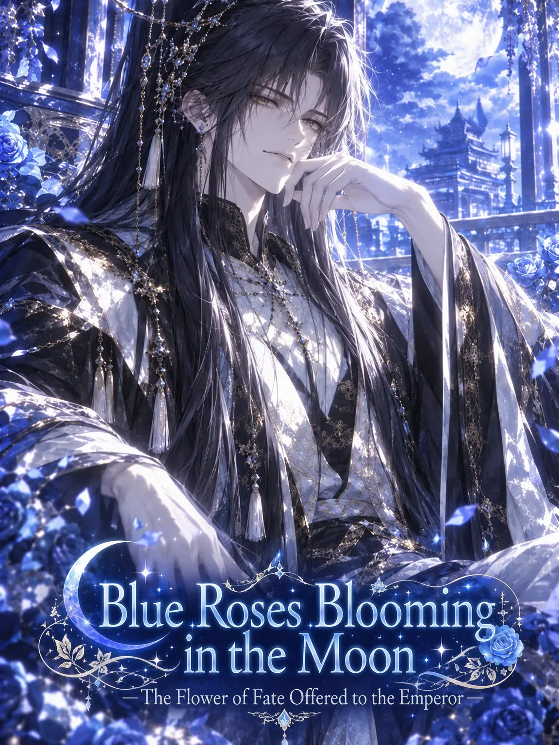 BoringMoose6833의 Blue Rose in the Moonlight