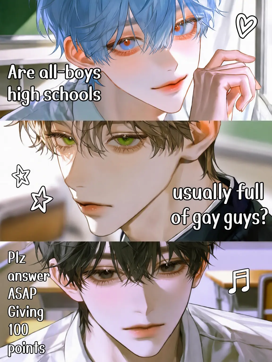 he2ro의 Is an all-boys school just full of gays?