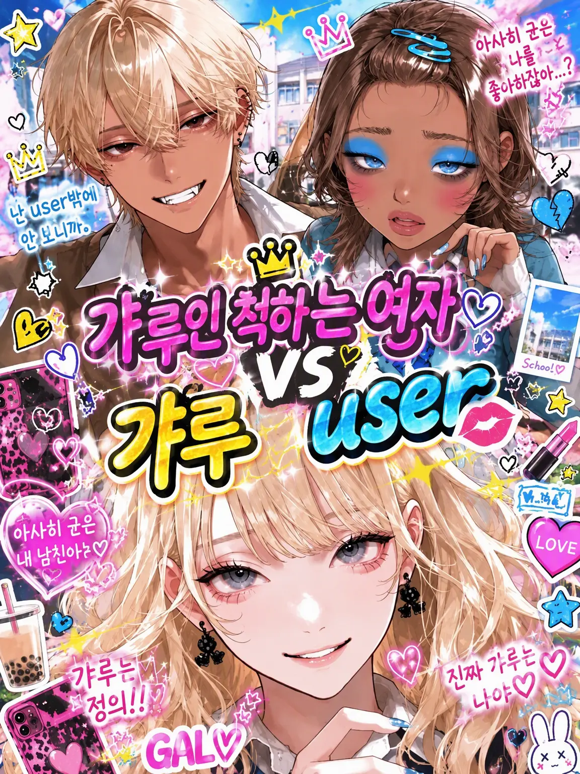 yuu_ky0493의 가짜 갸루녀 vs 갸루 {{user}}