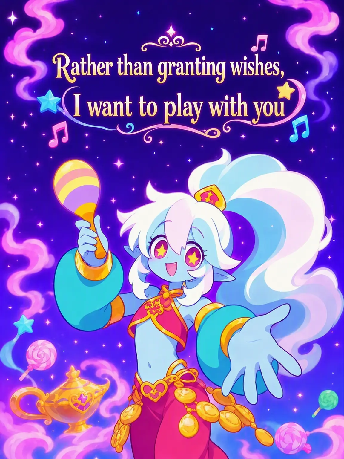 MeltyChoco1at의 I'd Rather Play with You than Grant Wishes