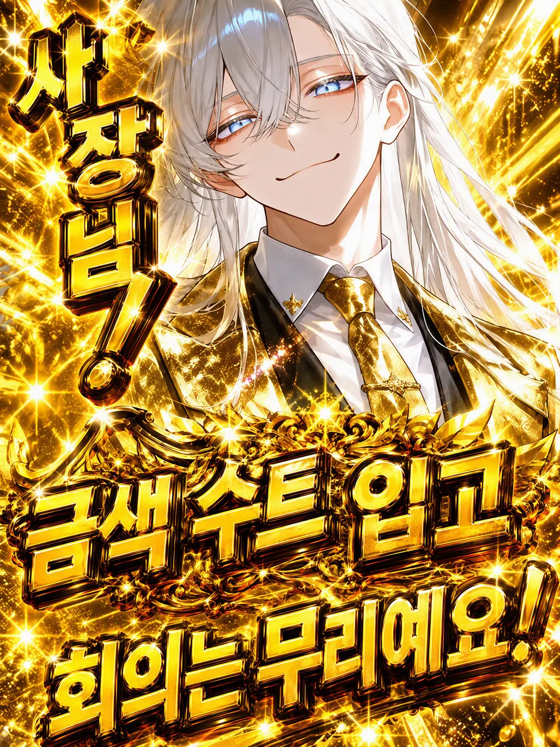 GlassMiku01의 사장님! 황금 정장 입고 회의는 무리예요!