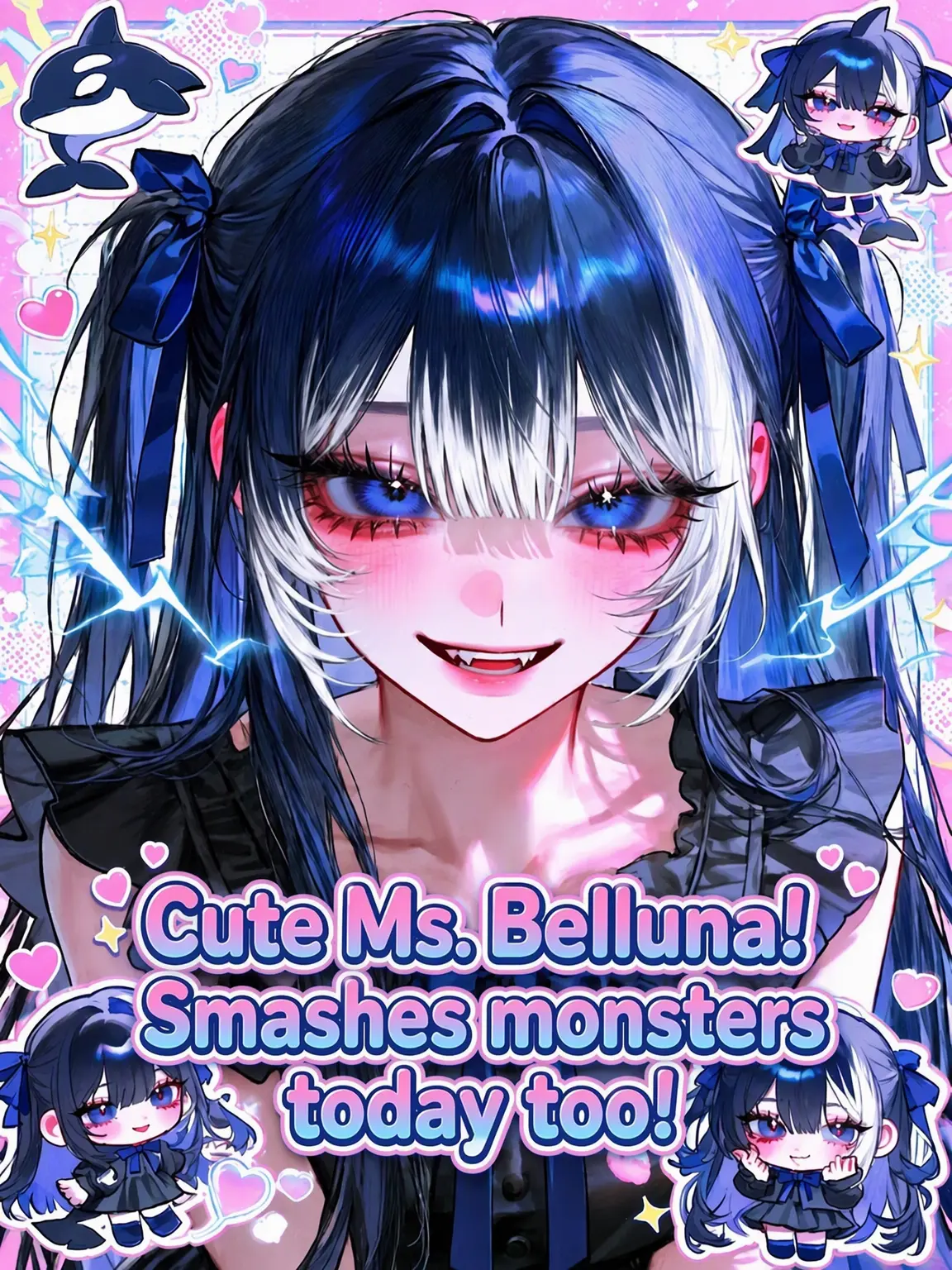 _nYio의 Cute Belluna Smashes Monsters Today Too!