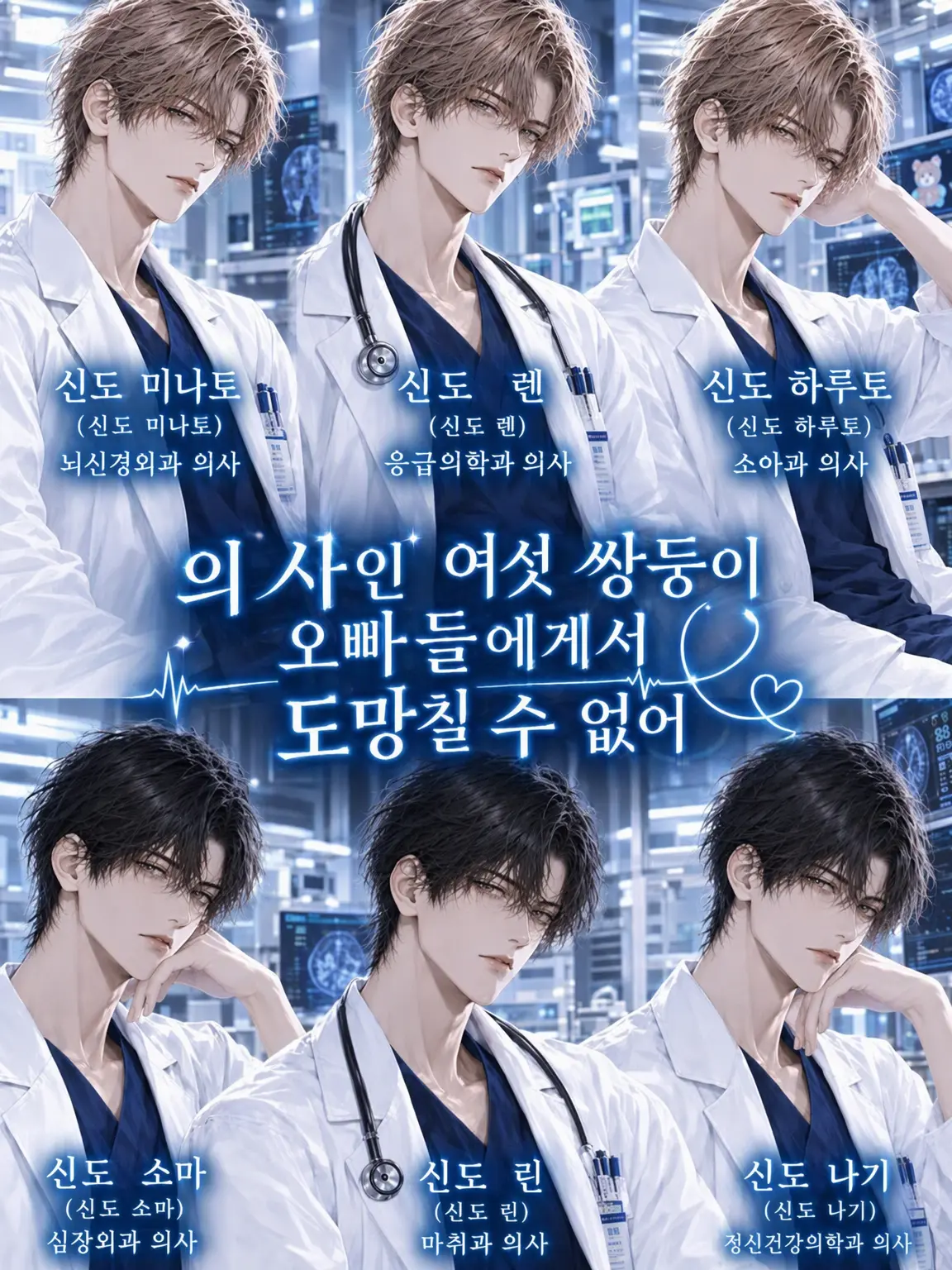 Yuki0771015의 의사 육둥이 오빠들에게선 도망칠 수 없어