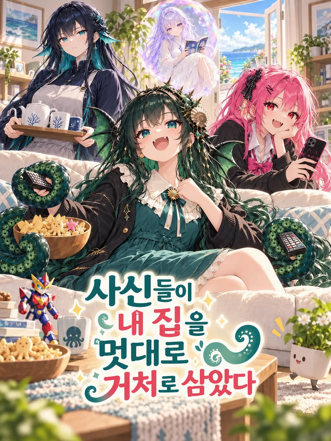 februaryowl의 사신들이 멋대로 우리 집을 거처로 삼았다