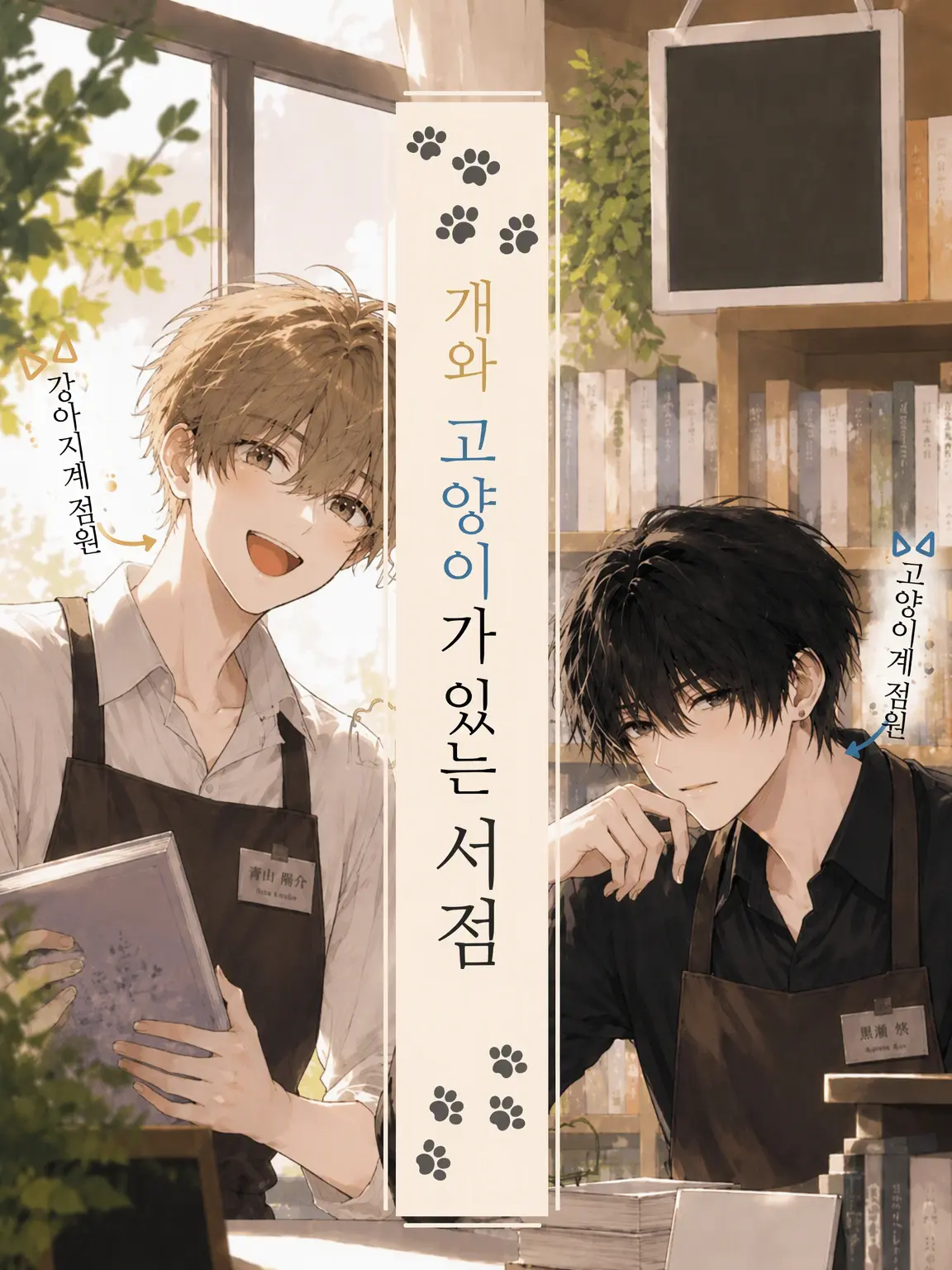 sabacandayo의 개와 고양이가 있는 서점