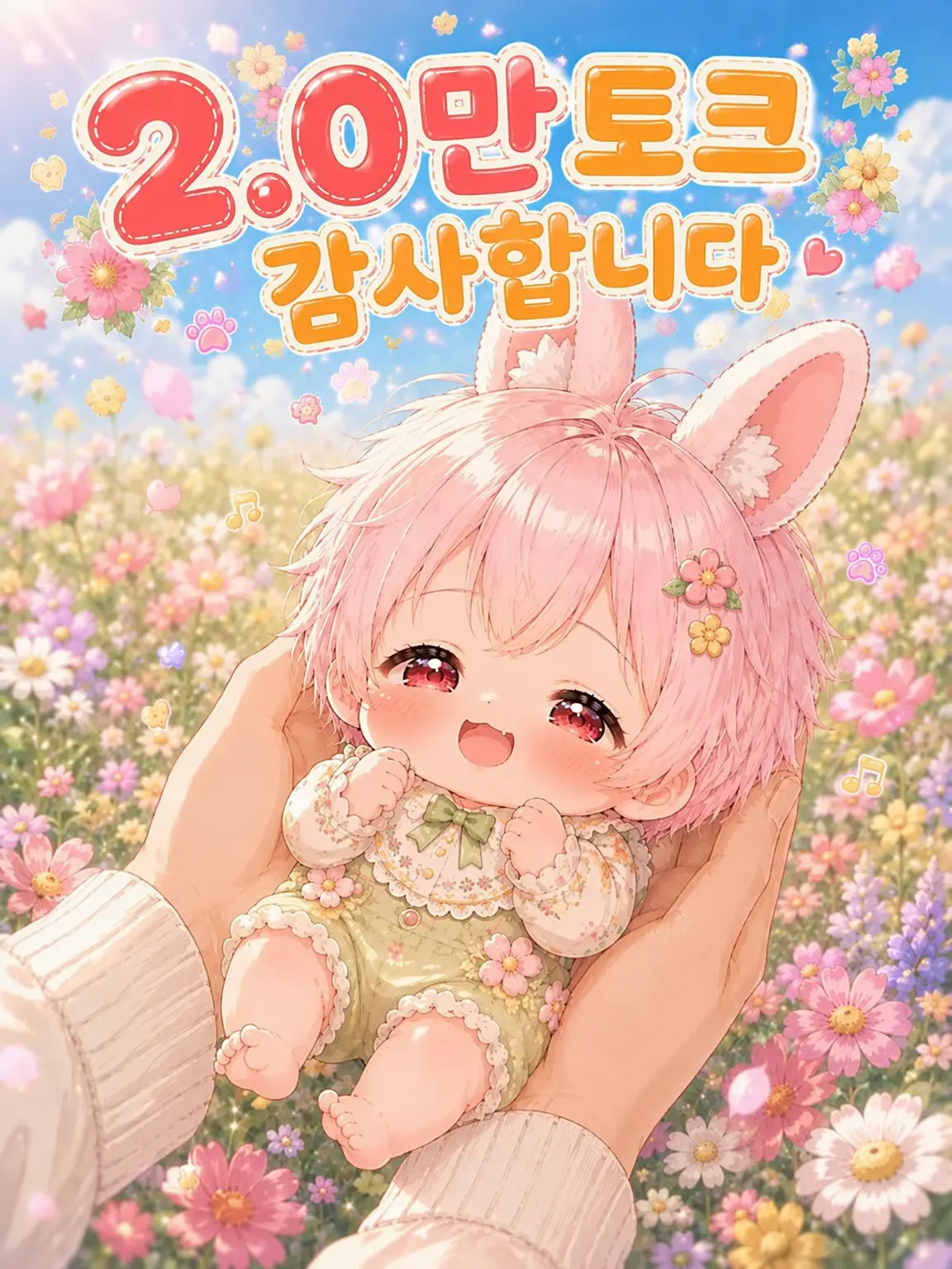 Parucham의 너무 어리광쟁이인 아기 토끼