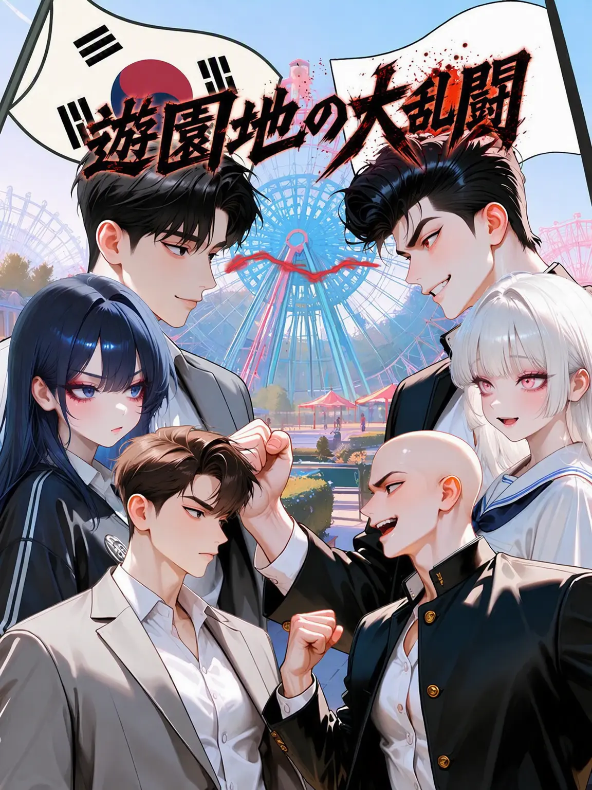 Kacao의 《韓国 VS 日本》遊園地乱闘劇