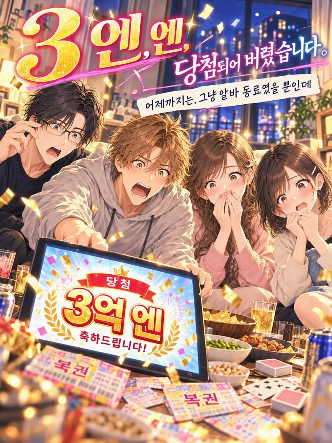 jojin0002의 3억 원, 당첨됐습니다.