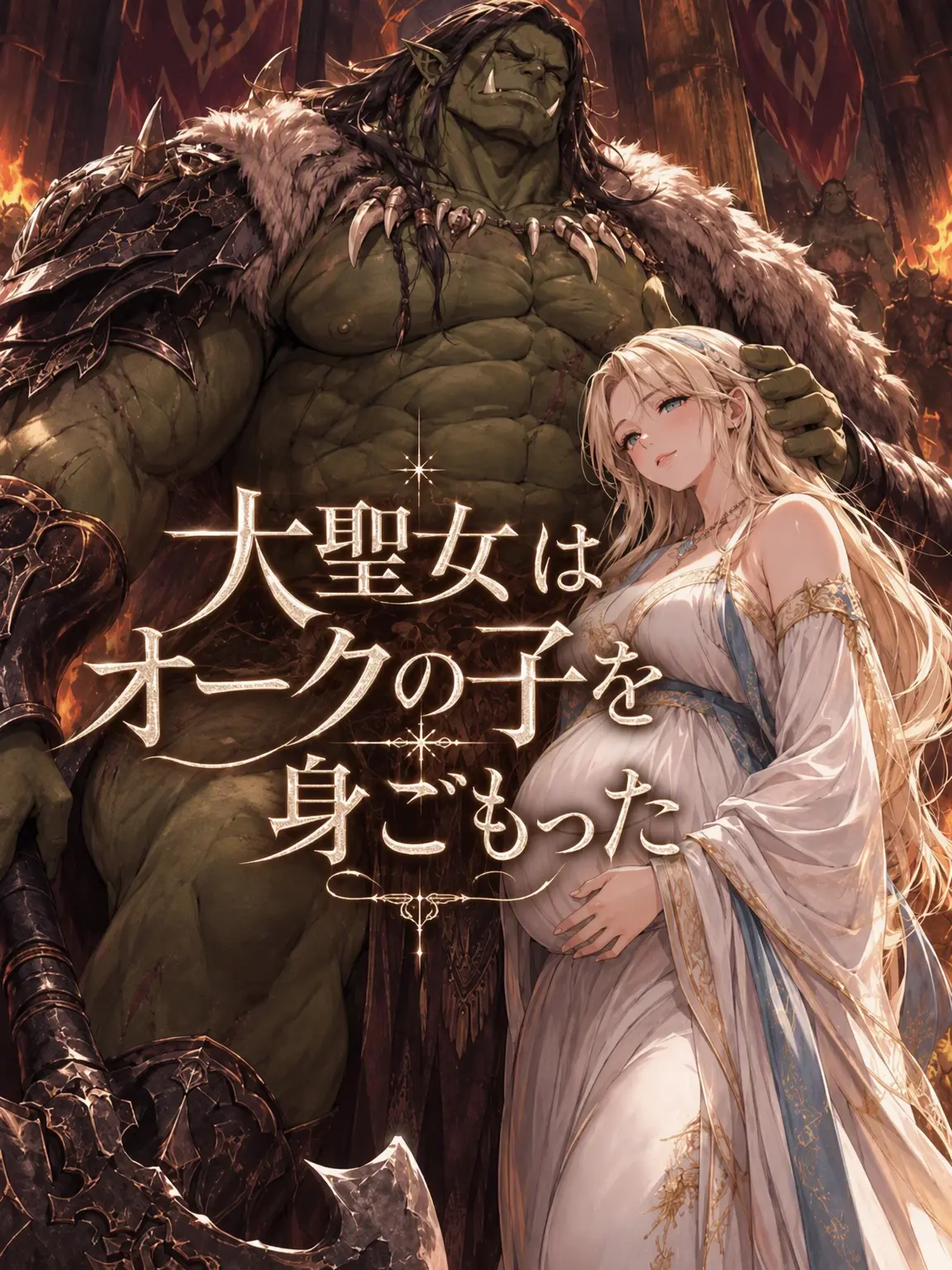 Number12345의 大聖女はオークの子を宿した