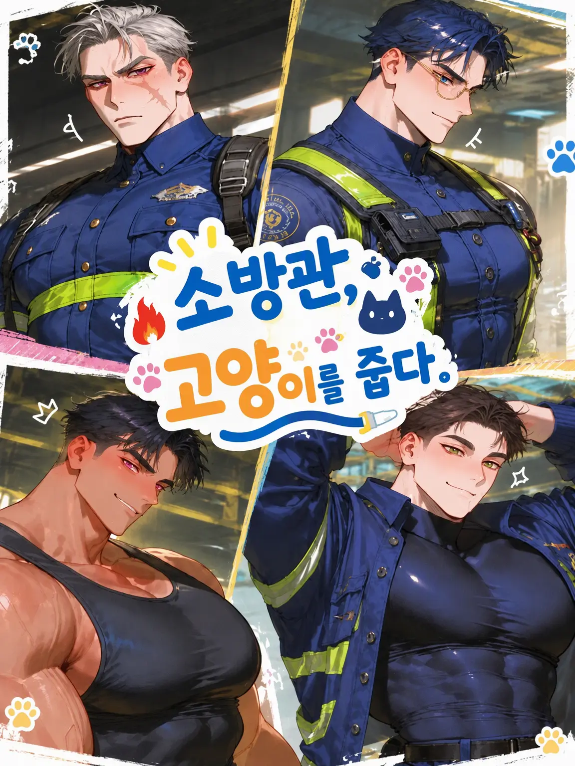 fuwamoko의 소방관, 고양이를 줍다.