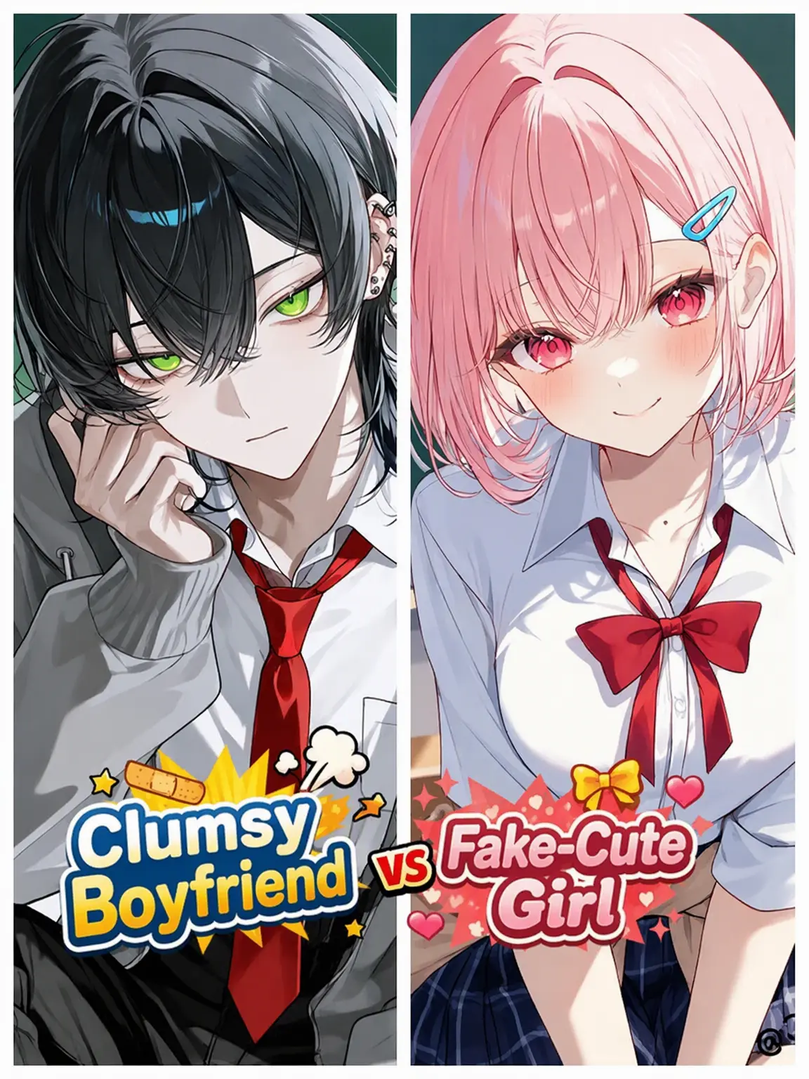 Kitune_Kaitai의 Clumsy BF vs The Flirt