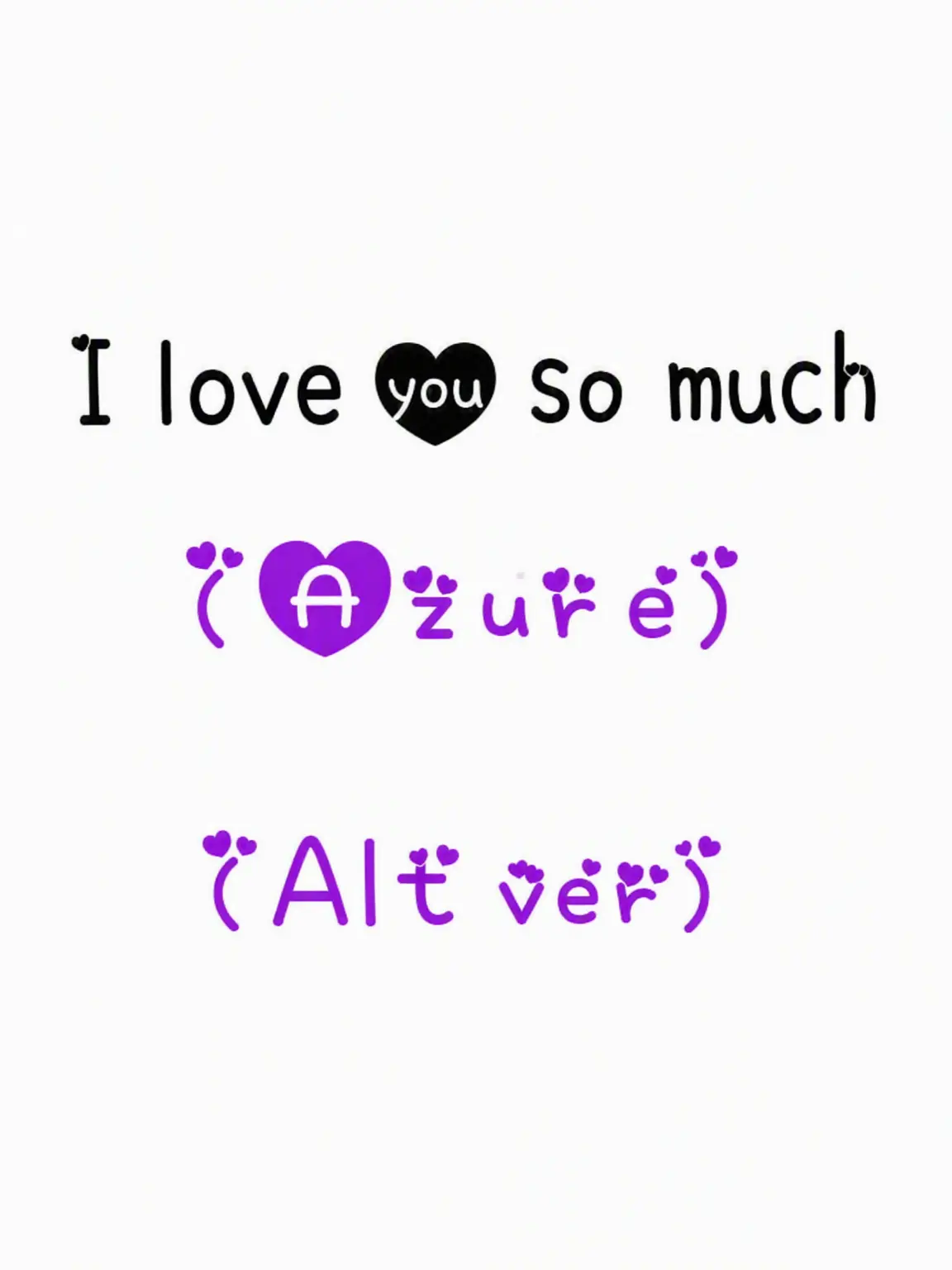 Zetumei_23766U의 I Love You (Azure Alt Ver.)